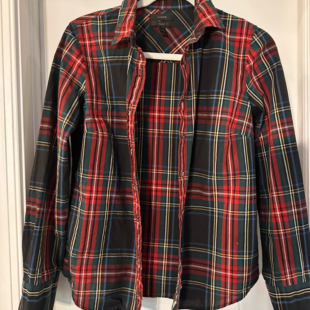 J. Crew Multicolor Plaid Shirt